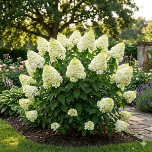 Šluotelinė hortenzija ‘polar bear’ (hydrangea paniculata)